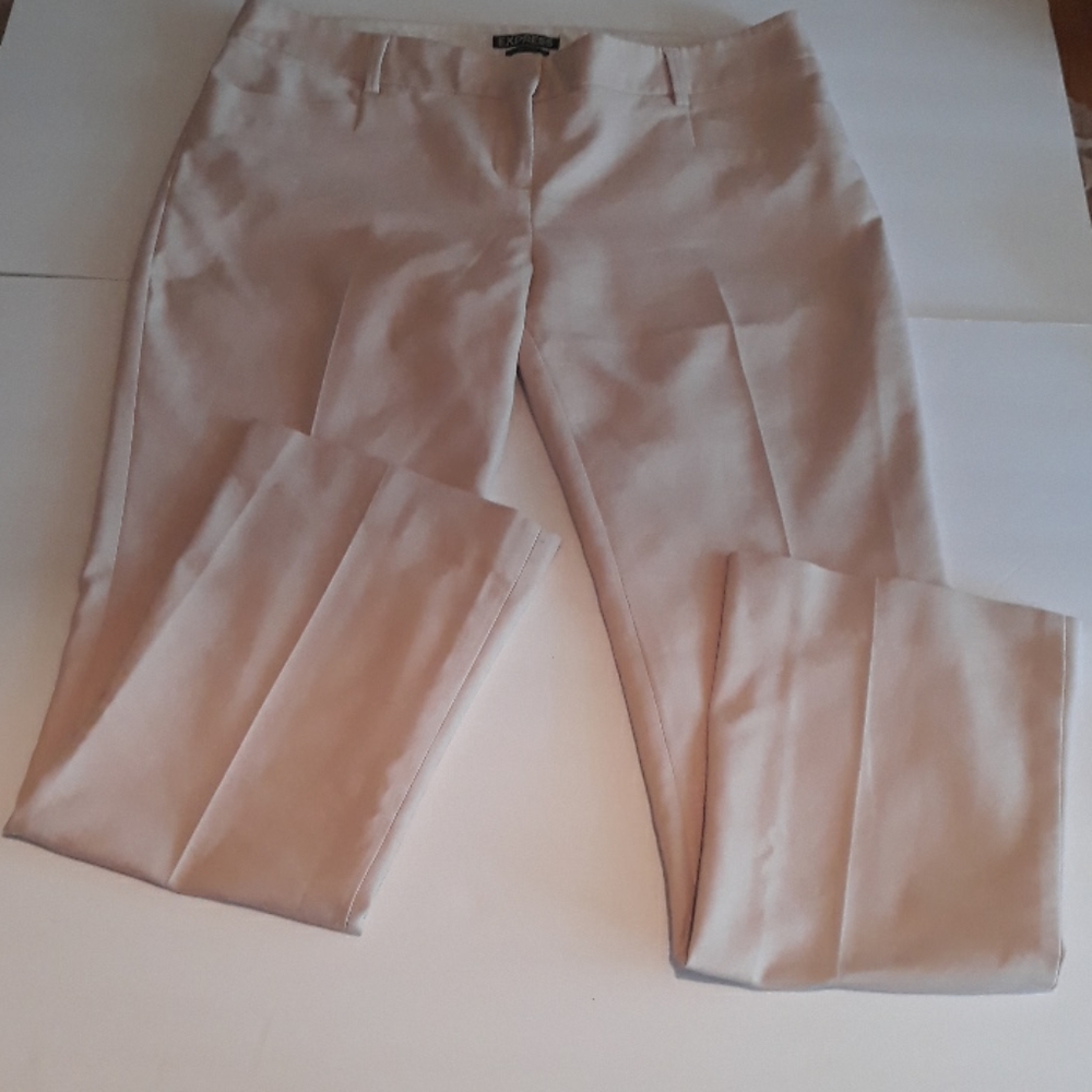 Express Mid Rise Ankle Columnist Pant Khaki Size 8